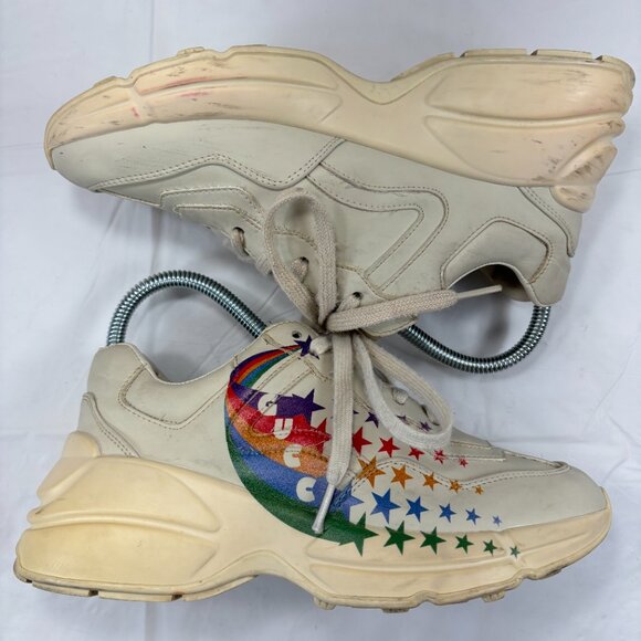 Vintage Gucci Rhython Evolution Sneaker Rainbow Shooting Stars size 6 - Picture 8 of 16